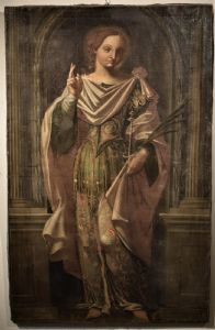 "Santa Lucia" Venezianische Leinwand aus dem 16. Jahrhundert VERKAUFT